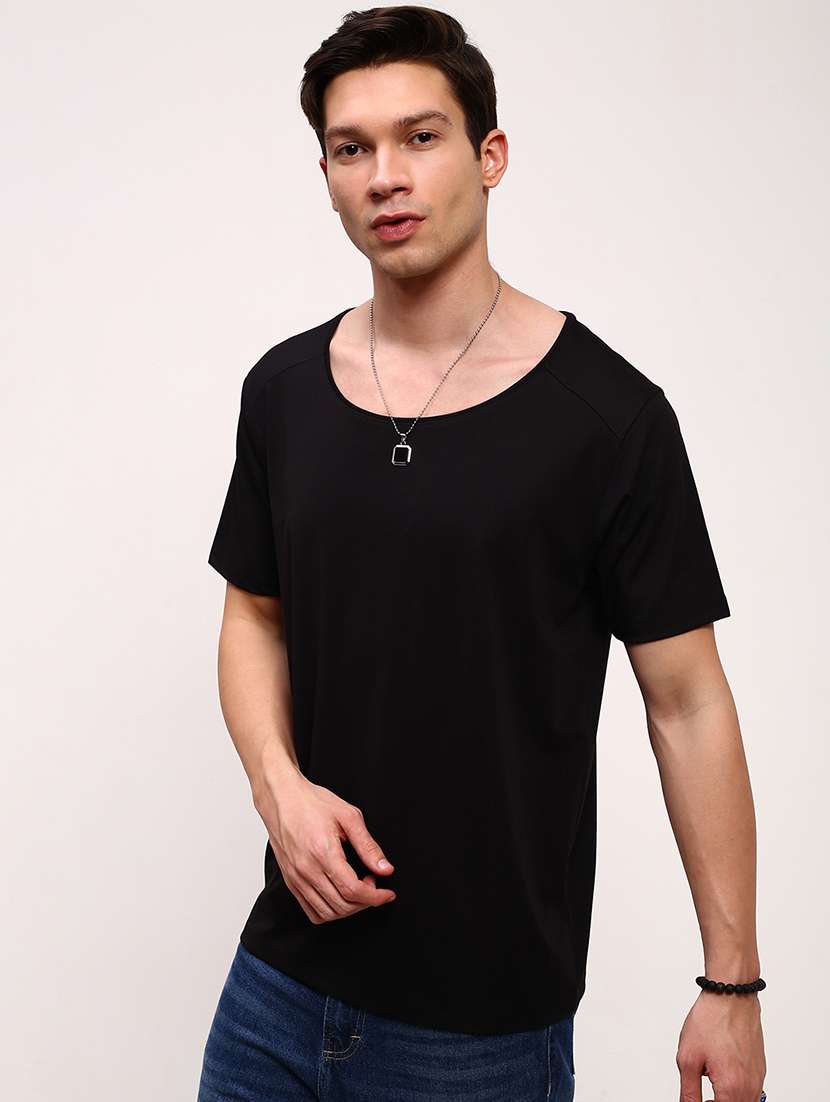 men solid short sleeve regualr fit t-shirt - 21696291 -  Standard Image - 2