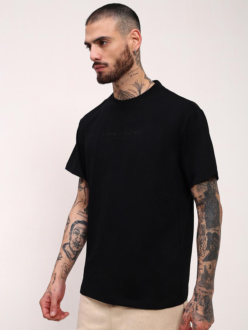 men solid short sleeve regular fit t-shirt - 21696293 - Standard Image - 2
