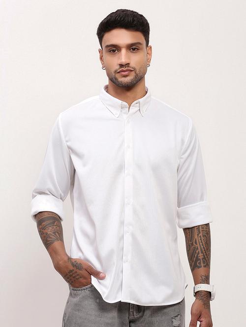 men solid long sleeves casual shirt - 21696383 - Standard Image - 0