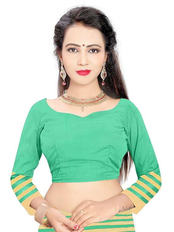 women solid with bordered saree - 21696544 -  Standard Image - 2