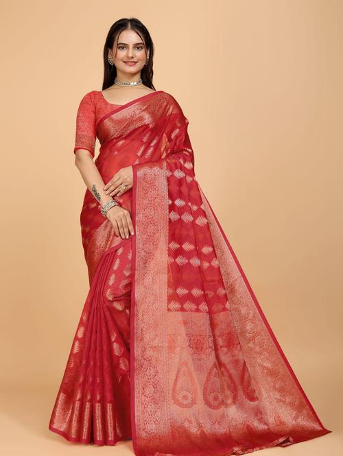 women self design banarasi saree - 21696574 - Standard Image - 0
