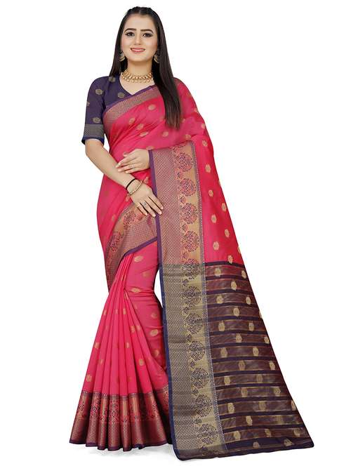 women self design bordered saree - 21696682 - Standard Image - 0