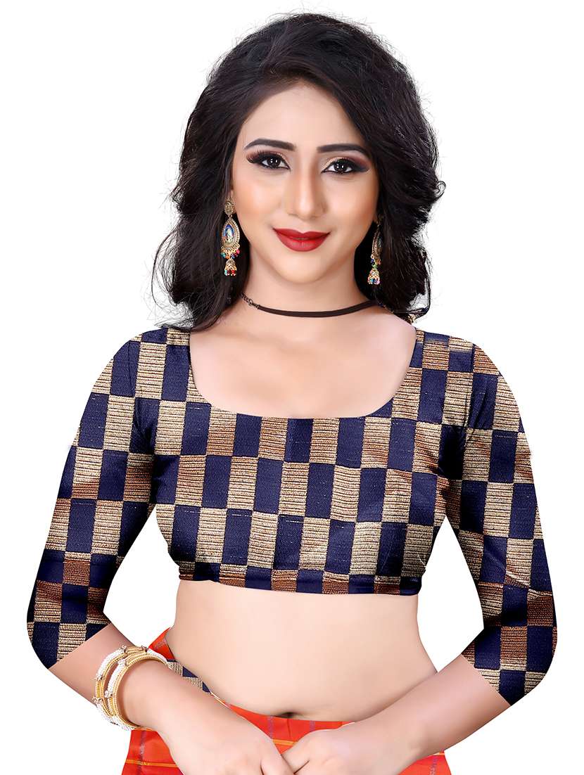 women checkered lace work saree - 21696794 - Standard Image - 2