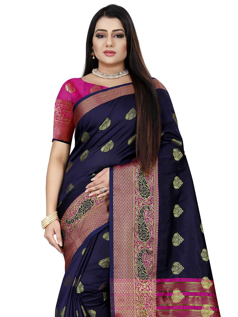 women self designed zari bordered saree - 21696811 -  Standard Image - 2