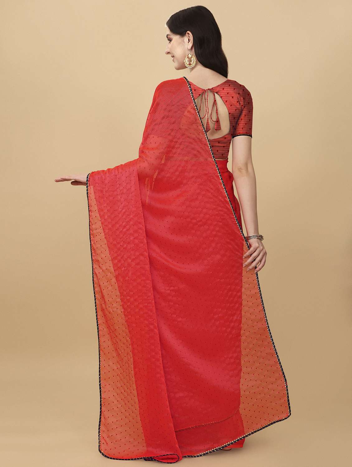 women self design lace work saree - 21696911 - Standard Image - 2
