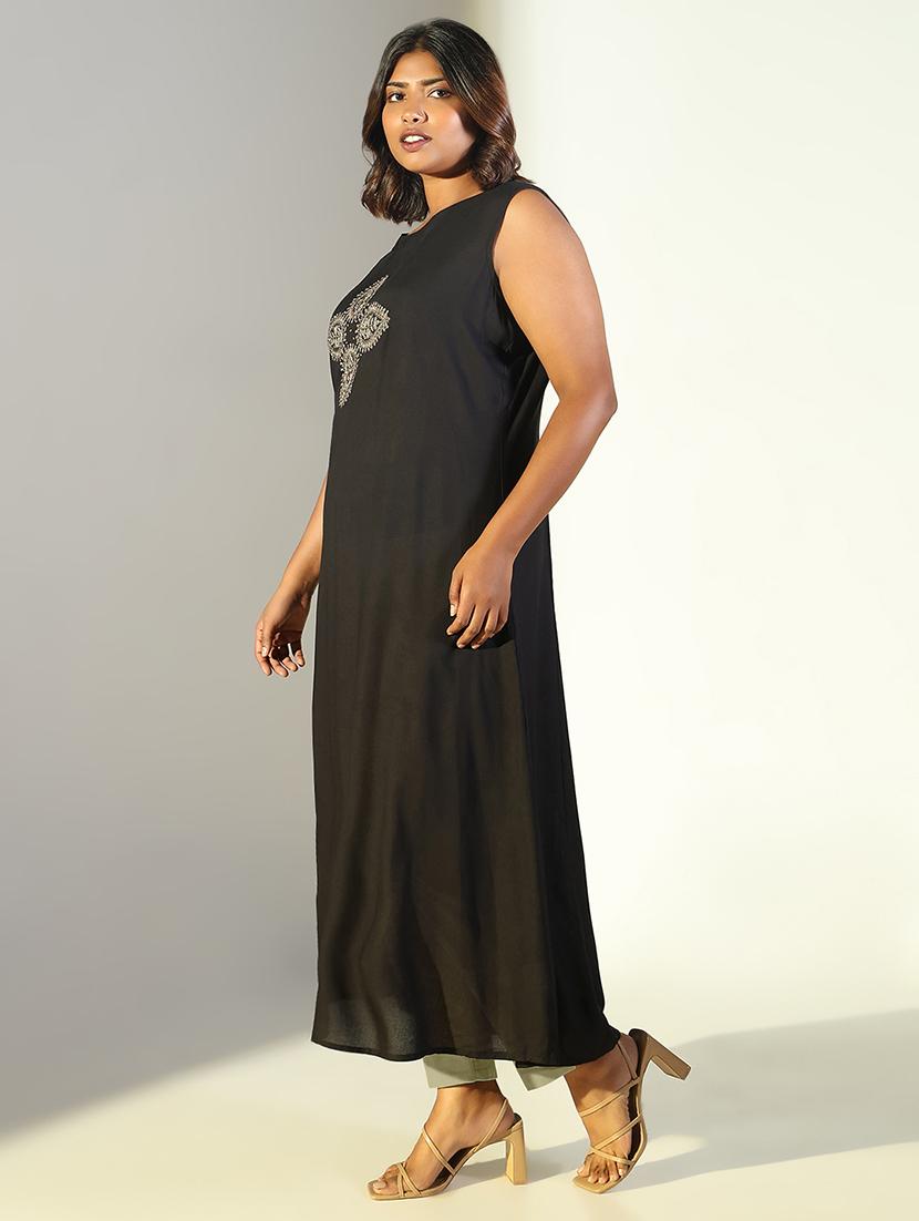 women three quarter sleeve kurta with jacket - 21696961 - Standard Image - 2