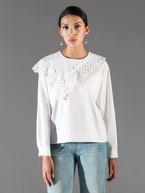 women white solid long sleeve top - 21697010 - Standard Image - 0