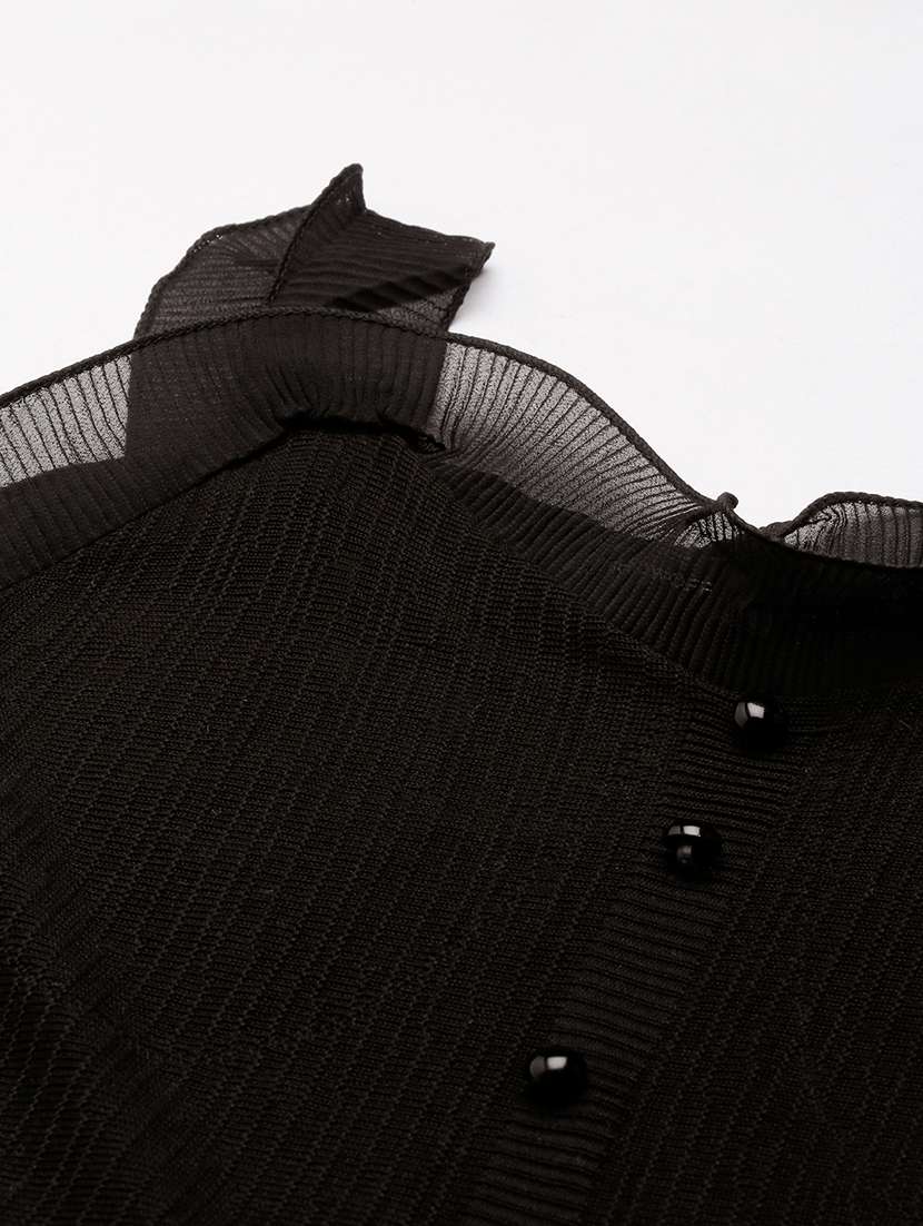 women solid shoulder strap neck crop top - 21697017 -  Standard Image - 7