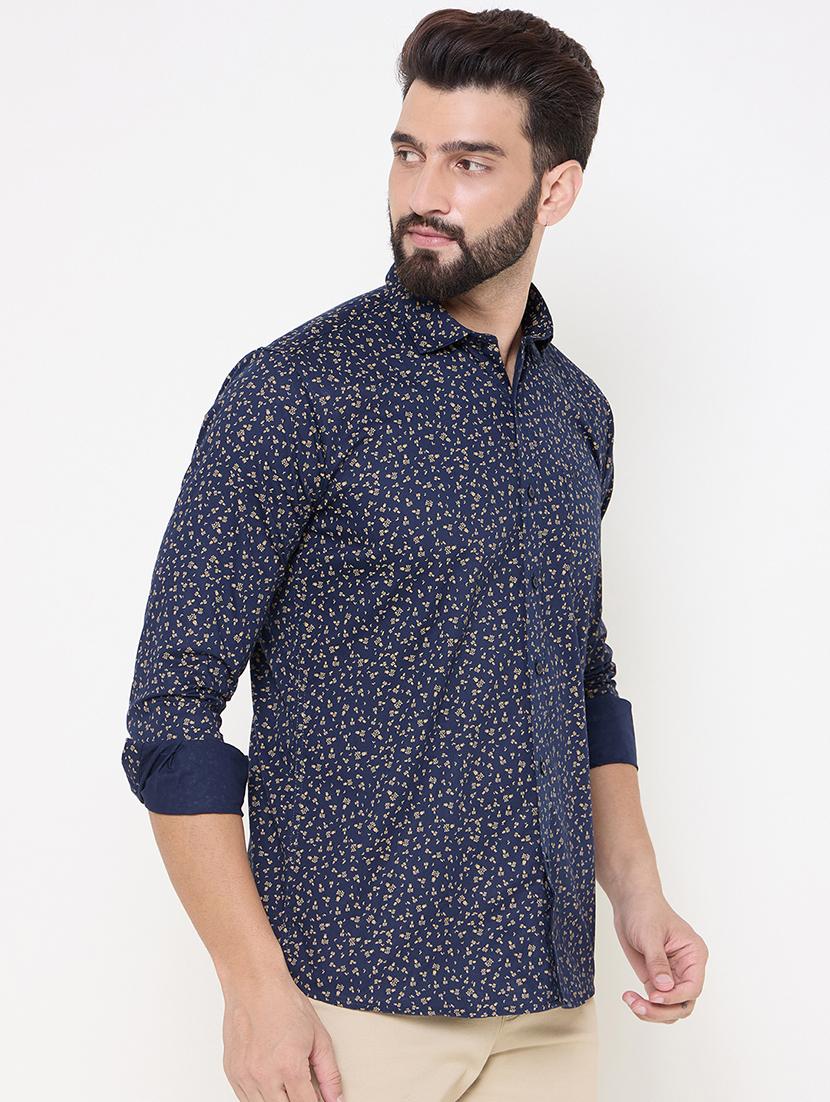 blue cotton casual shirt - 21697435 - Standard Image - 2