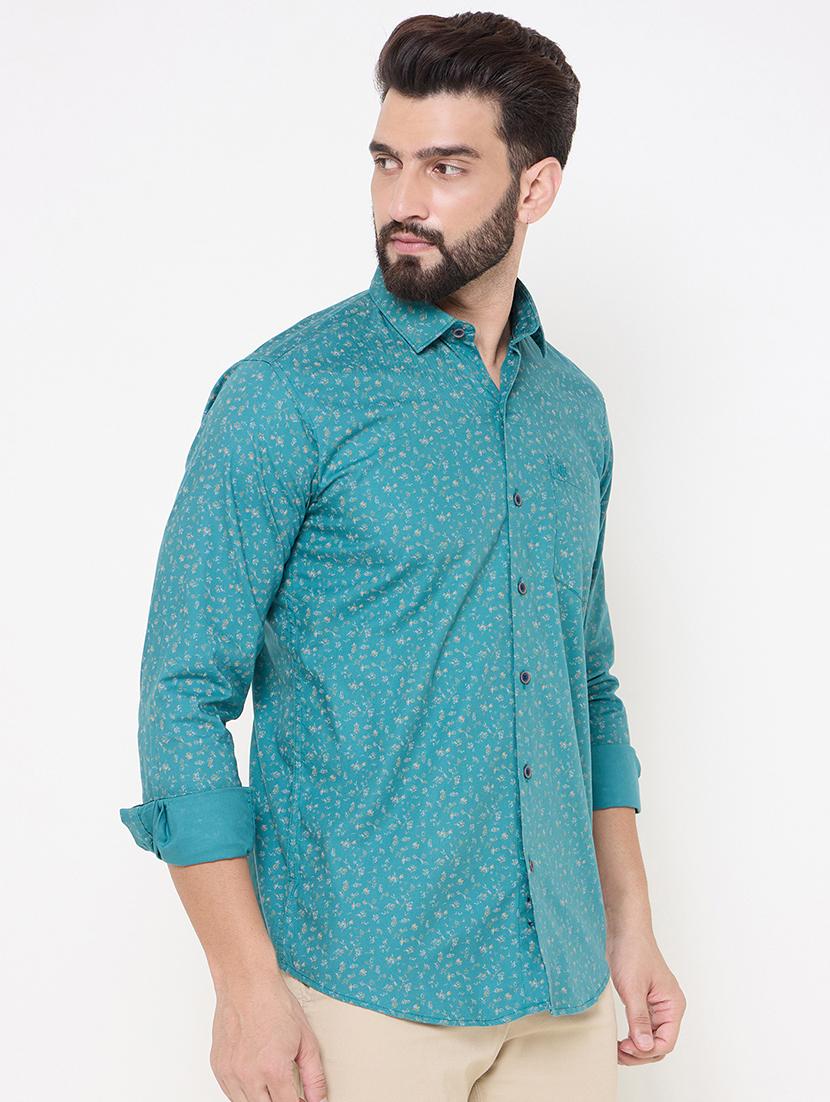 blue cotton casual shirt - 21697437 - Standard Image - 2