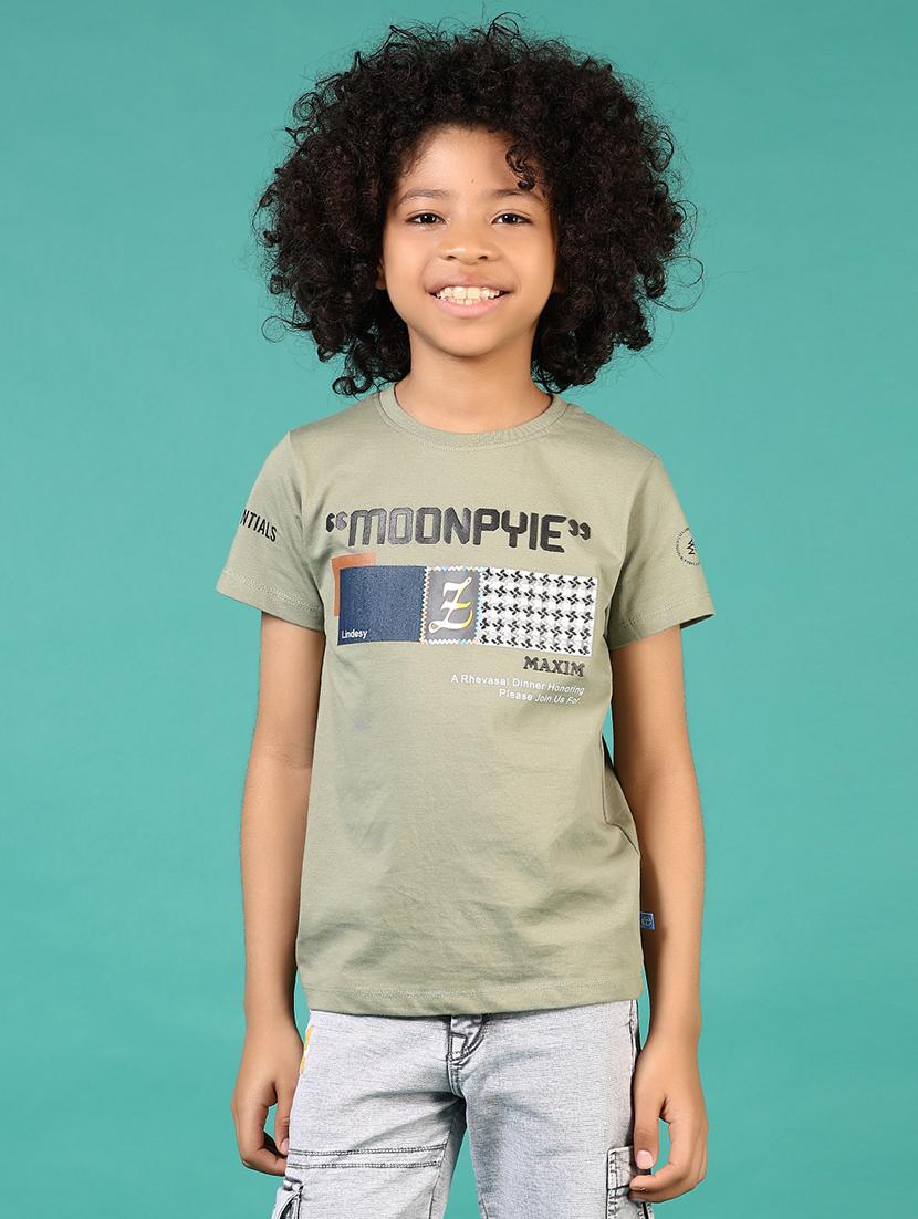boys chest print round neck t-shirt - 21697661 - Standard Image - 2