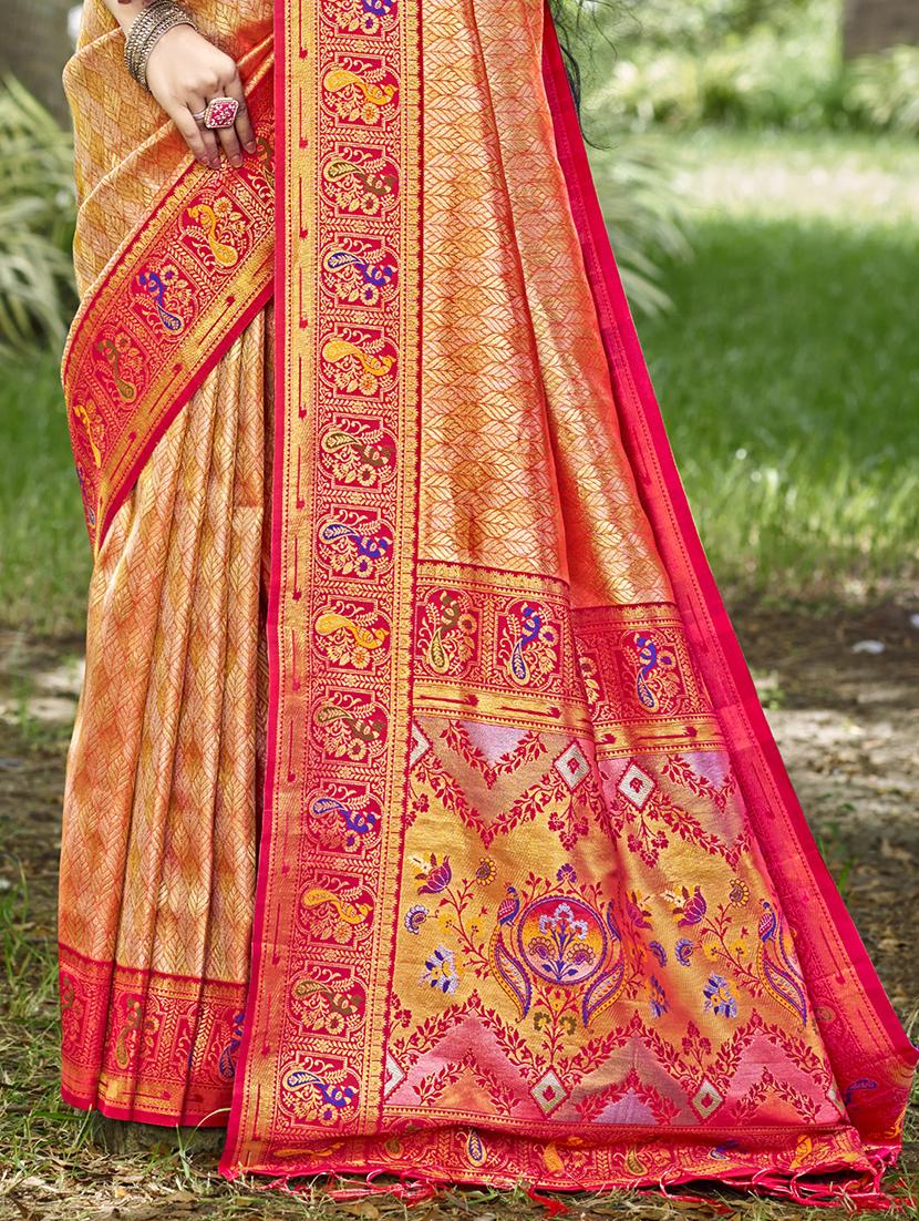 women self design kanjivaram saree with blouse - 21697808 - Standard Image - 2