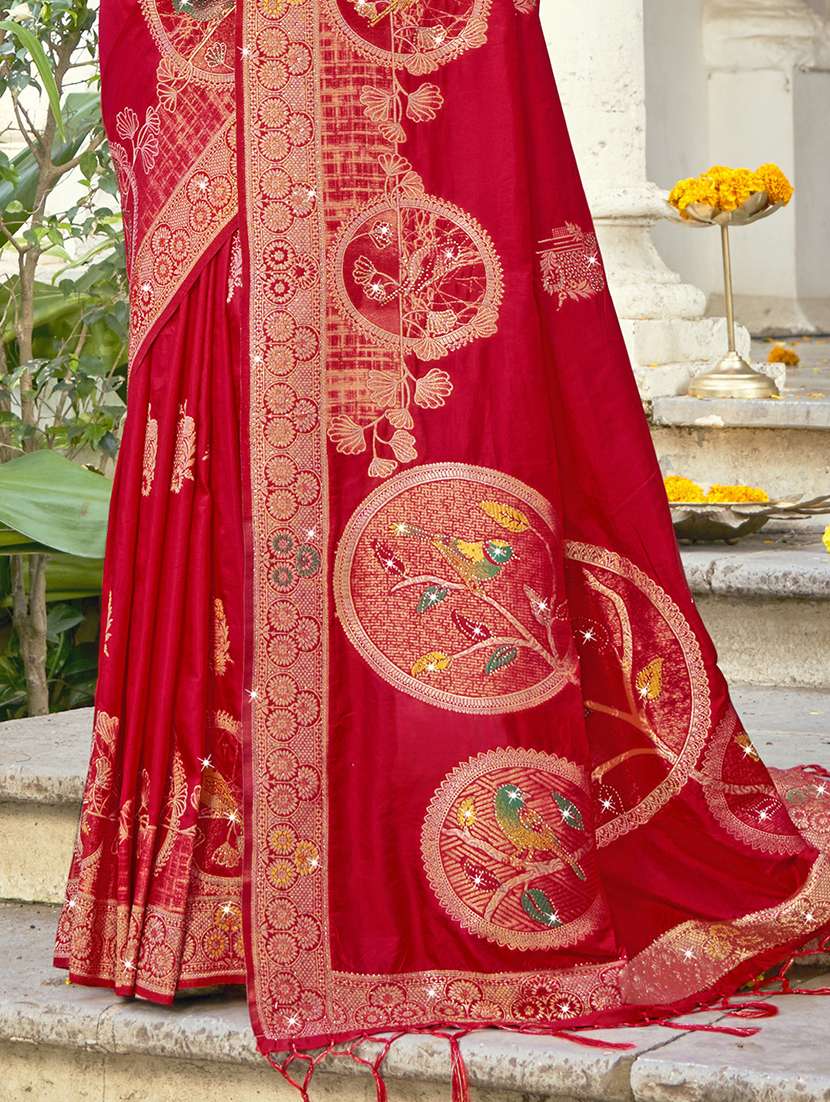 women self design banarasi saree with blouse - 21697824 -  Standard Image - 2