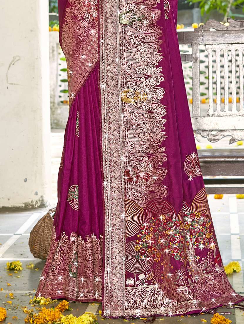 women self design banarasi saree with blouse - 21697834 -  Standard Image - 2