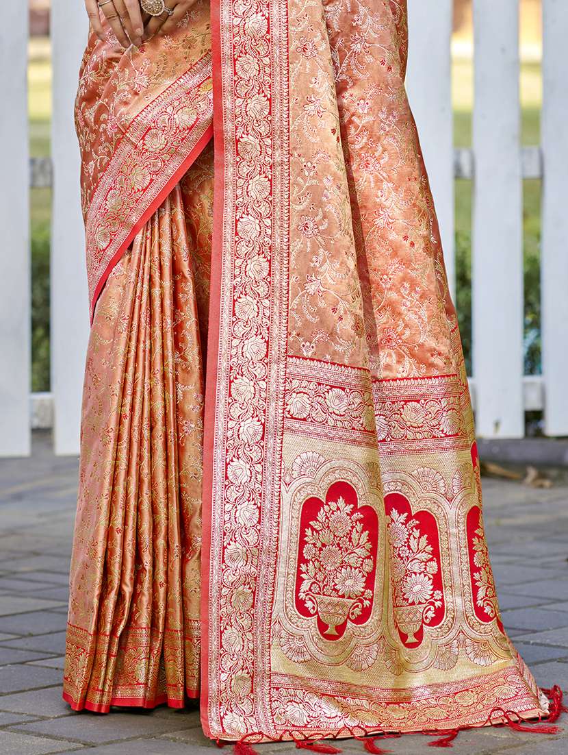 women self design banarasi saree with blouse - 21697877 -  Standard Image - 2