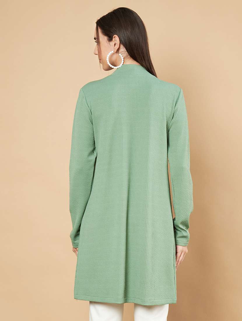women solid long sleeve shrug - 21697969 -  Standard Image - 2