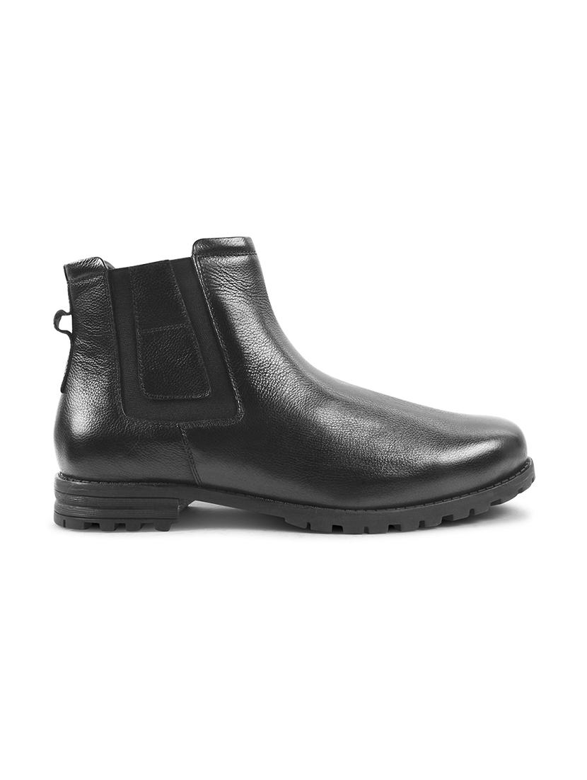 men black slip on boots - 21698010 - Standard Image - 2