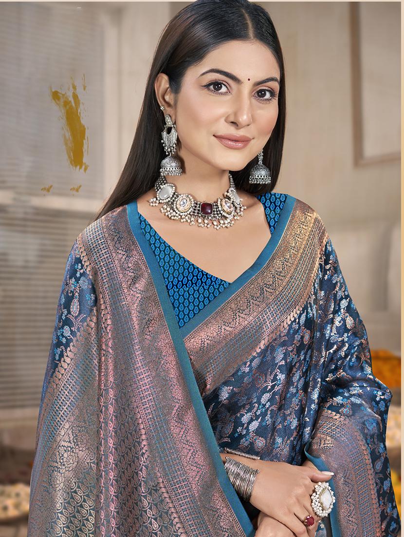 women self design banarasi saree with blouse - 21698235 - Standard Image - 2