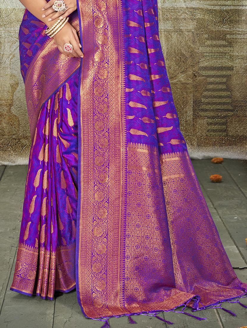 women self design banarasi saree with blouse - 21698279 - Standard Image - 2