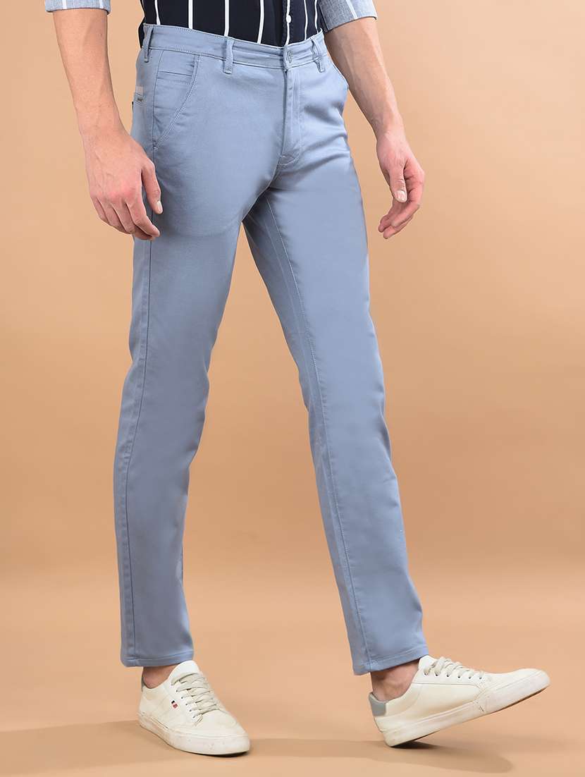 men mid rise solid chinos - 21698437 -  Standard Image - 2
