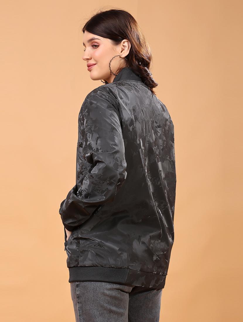 women printed long sleeves regular jacket - 21698490 - Standard Image - 2