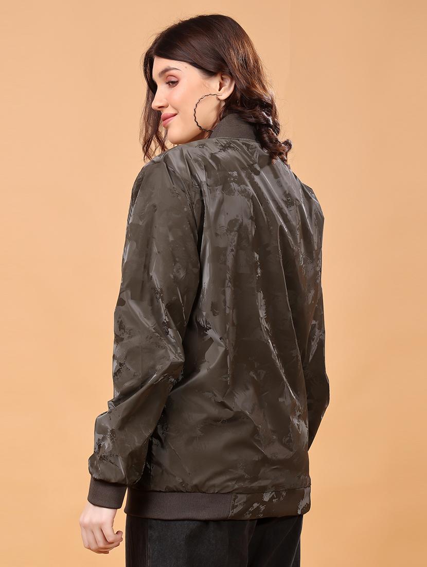 women printed long sleeves regular jacket - 21698492 - Standard Image - 2