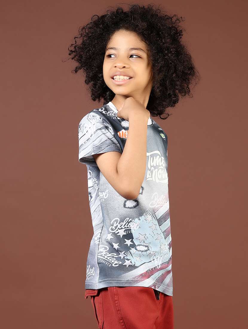 boys printed short sleeve regular fit t-shirt - 21698850 -  Standard Image - 2