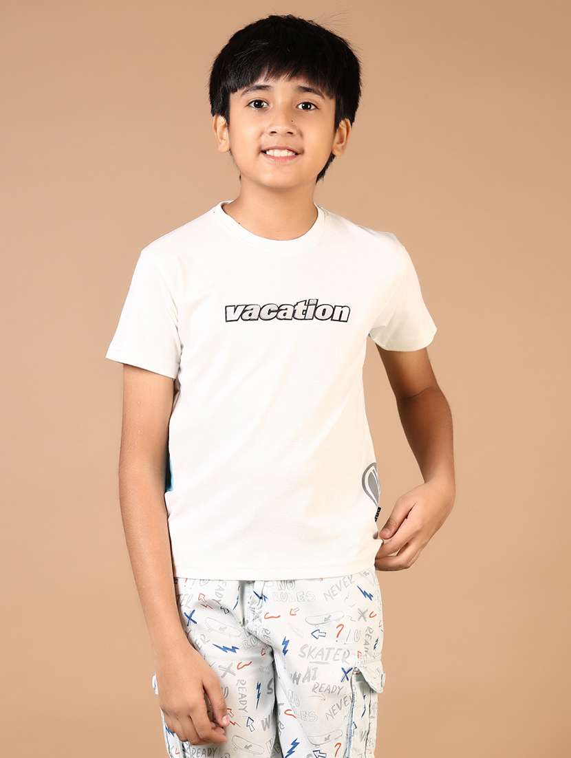 boys printed short sleeves t-shirt