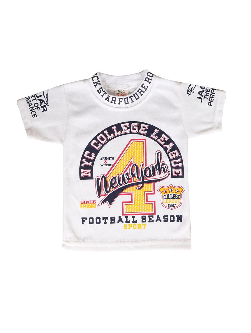 boys white printed denim dungaree sets - 21699046 - Standard Image - 2
