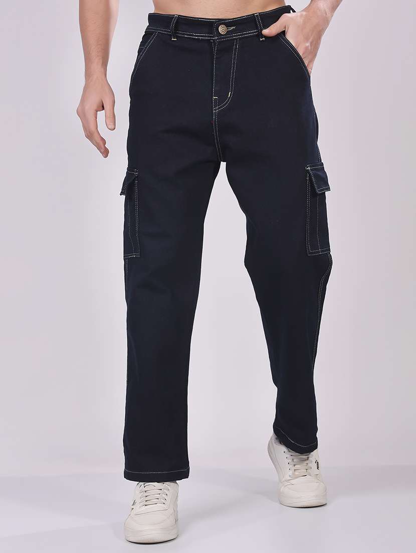 men black solid cargo