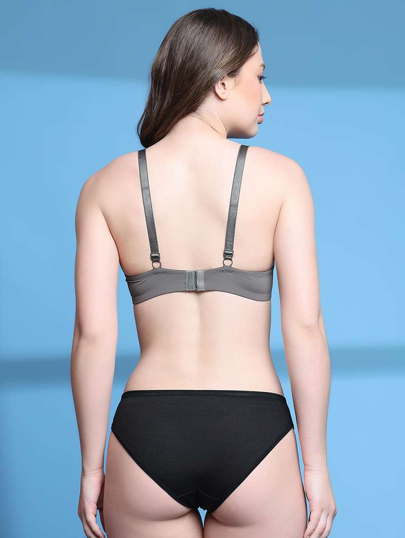 women solid bras and panty set - 21699375 -  Standard Image - 2