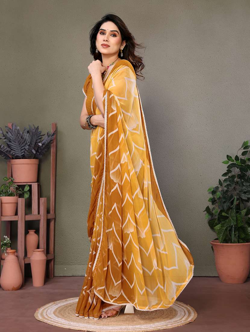 women printed casual wear saree with blouse - 21699420 -  Standard Image - 2