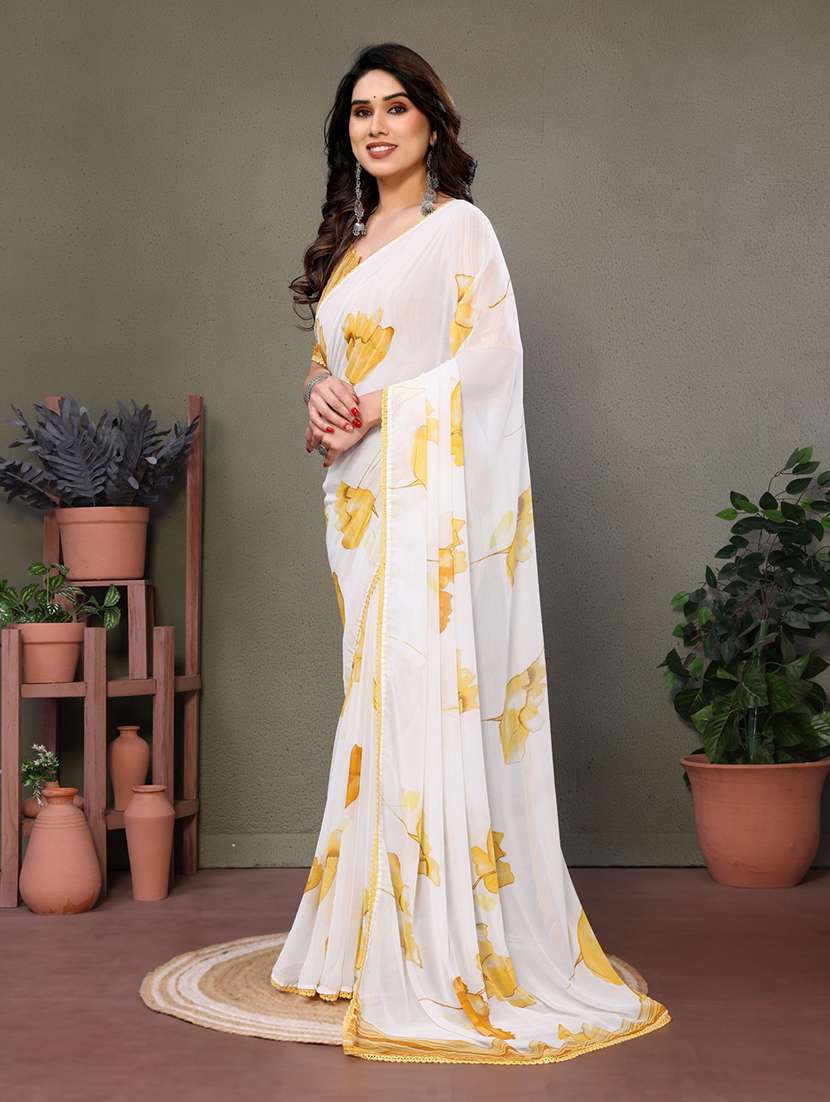 women printed casual wear saree with blouse - 21699443 -  Standard Image - 2