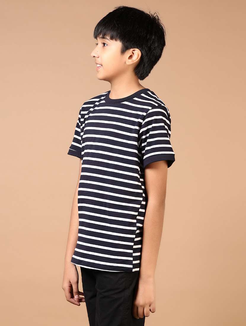 boys striped short sleeve t-shirt - 21699990 - Standard Image - 2