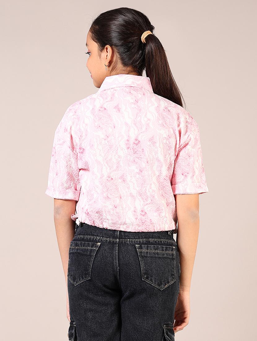 girls printed short sleeve shirt top - 21700685 - Standard Image - 2