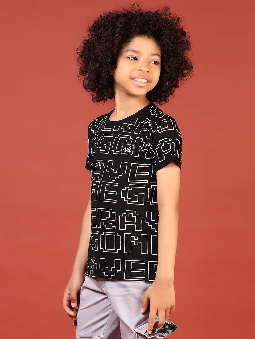 boys printed short sleeve regular fit t-shirt - 21700836 - Standard Image - 2