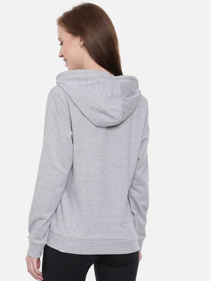 women front print hodded sweatshirt - 21700956 - Standard Image - 2