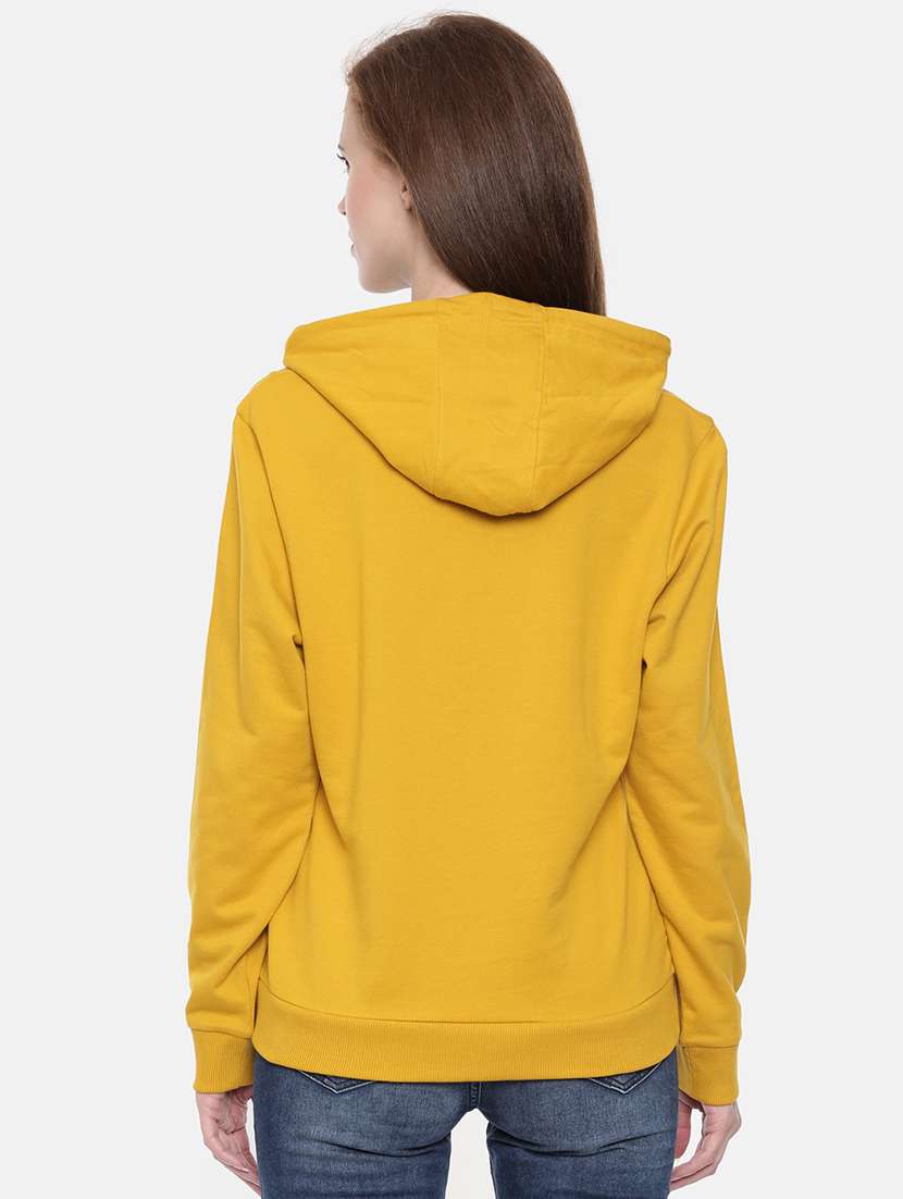 women front print hodded sweatshirt - 21700957 - Standard Image - 2