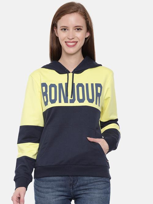women color block long sleeve sweatshirt - 21700964 - Standard Image - 0
