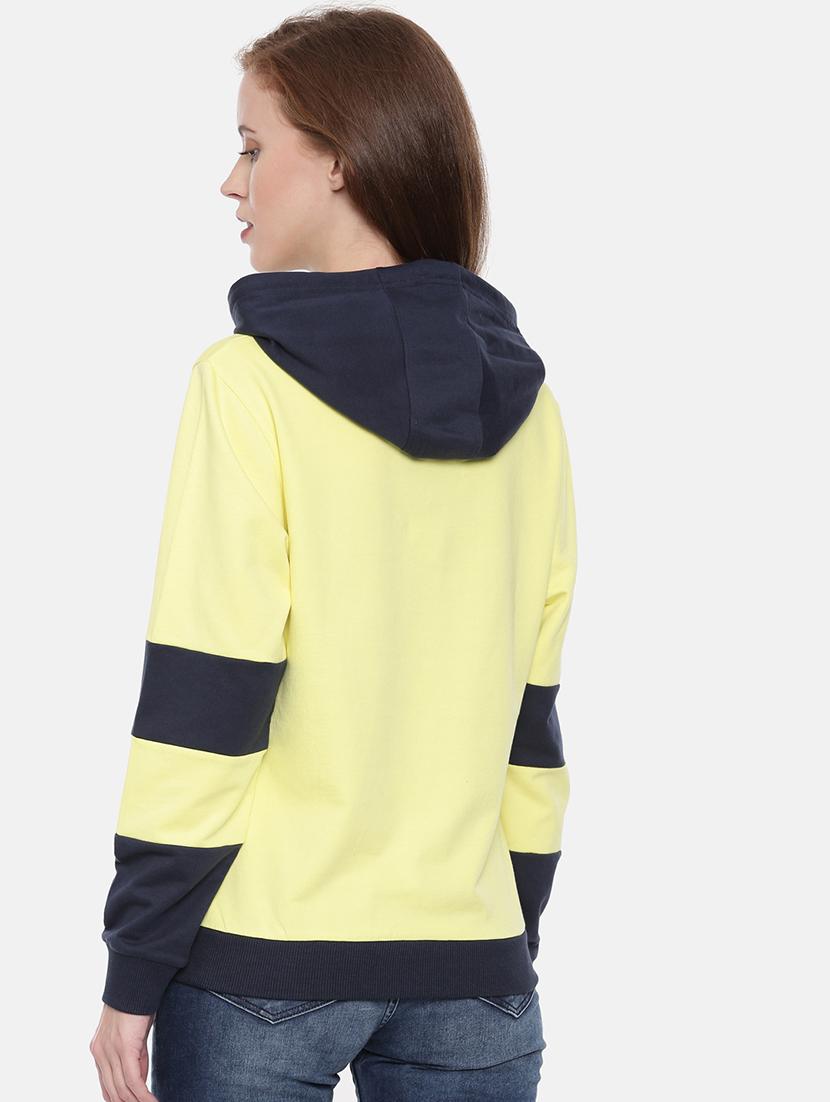 women color block long sleeve sweatshirt - 21700964 - Standard Image - 2
