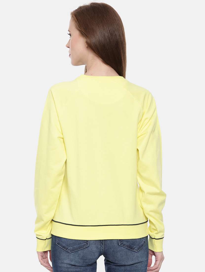 women color block long sleeve sweatshirt - 21700966 - Standard Image - 2