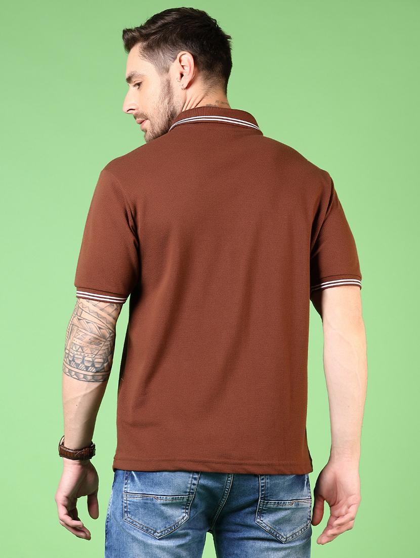 men short sleeves plain polo t-shirt - 21701023 - Standard Image - 2