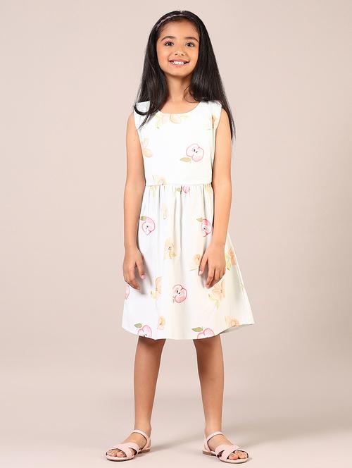 girls printed round neck frock - 21701603 -  Standard Image - 0