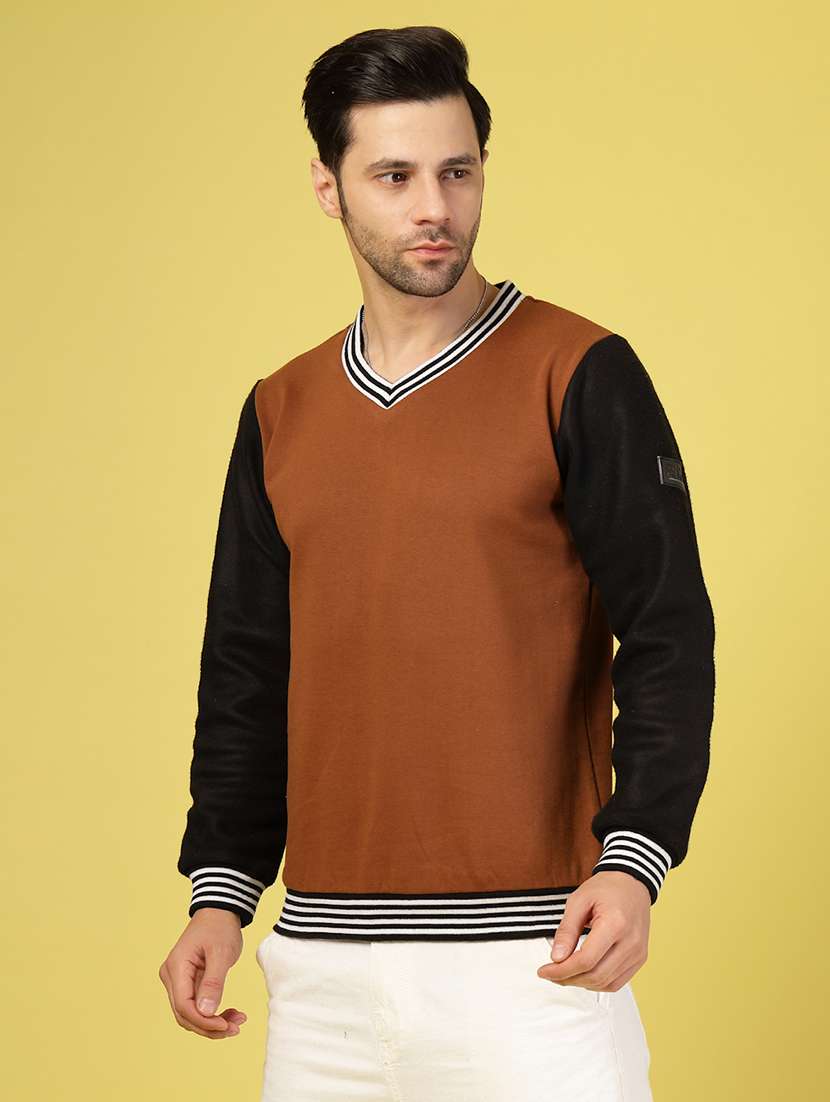 women long sleeves color block sweatshirt - 21703442 - Standard Image - 2