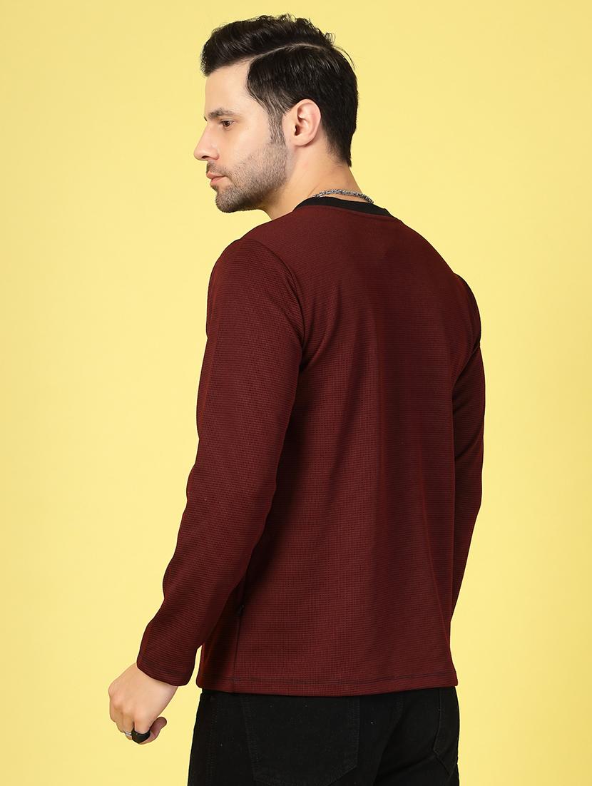 men long sleeves plain t-shirt - 21703444 - Standard Image - 2