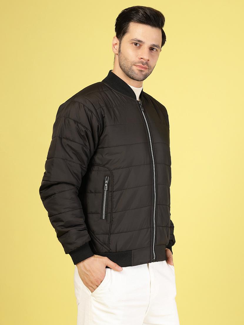 men solid long sleeve puffer jacket - 21703448 - Standard Image - 2