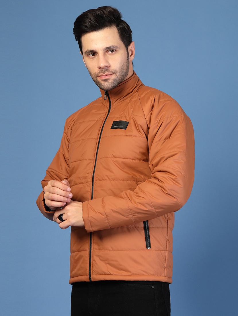 men solid long sleeve puffer jacket - 21703449 - Standard Image - 2