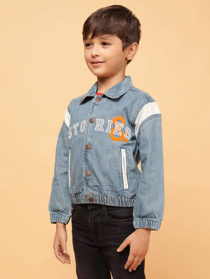 boys solid long sleeve regular jacket - 21703723 -  Standard Image - 2