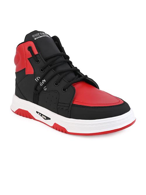 men red lace up sneakers - 21703738 -  Standard Image - 0