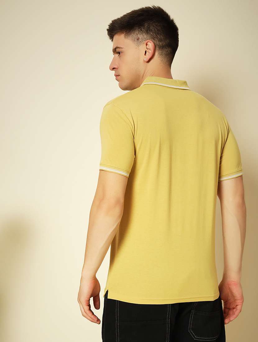 men solid short sleeve polo t-shirt - 21703748 -  Standard Image - 2